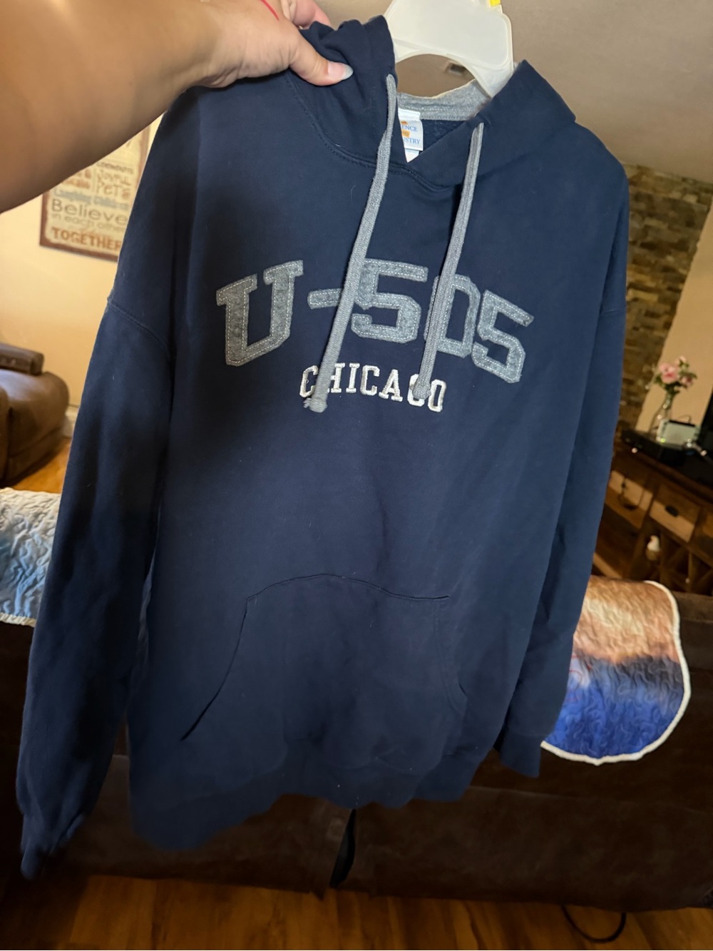 U-505 Chicago Museum Science Industry Navy Pullover Hoodie Submarine Sweatshirt